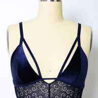Velvet longline Lace Bralette-Leto Accessories-[option4]-[option5]-[option6]-[option7]-[option8]-Shop-Boutique-Clothing-for-Women-Online