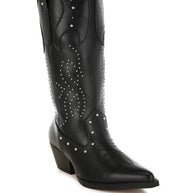 Dockery Studs Embellished Cowboy Boots-Rag Company-[option4]-[option5]-[option6]-[option7]-[option8]-Shop-Boutique-Clothing-for-Women-Online
