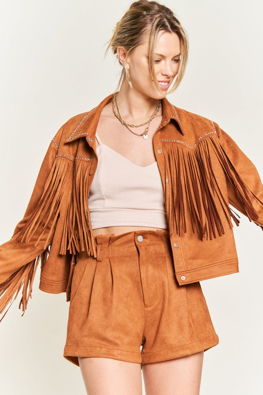 Suede studded fringe jacket-Jade By Jane-[option4]-[option5]-[option6]-[option7]-[option8]-Shop-Boutique-Clothing-for-Women-Online
