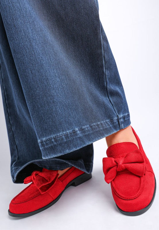Havisham Bow Accent Heeled Loafers-Rag Company-[option4]-[option5]-[option6]-[option7]-[option8]-Shop-Boutique-Clothing-for-Women-Online