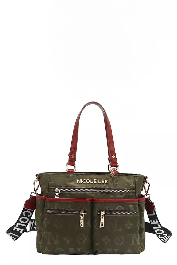 Nicole Lee USA Multi-Compartment Convertible Tote Bag-Bags-Trendsi-[option4]-[option5]-[option6]-[option7]-[option8]-Shop-Boutique-Clothing-for-Women-Online