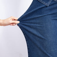 Denim Stitch High-Waist Cuff Jeans-JUNIPER BLVD-[option4]-[option5]-[option6]-[option7]-[option8]-Shop-Boutique-Clothing-for-Women-Online