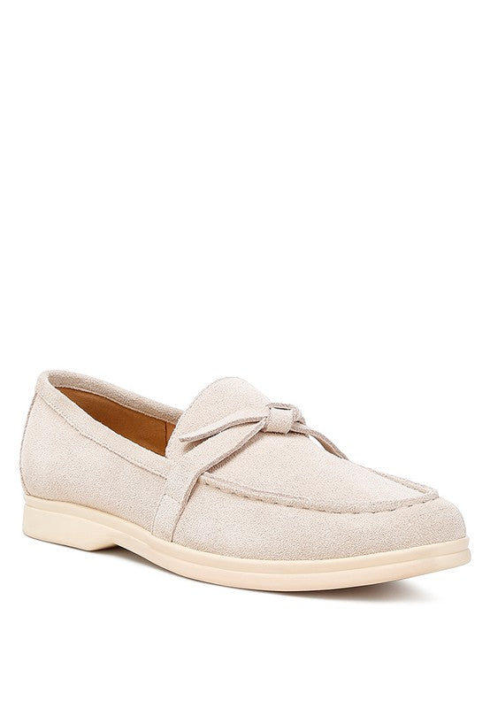 Nautica Genuine Suede Knot Detailed Loafers-Rag Company-[option4]-[option5]-[option6]-[option7]-[option8]-Shop-Boutique-Clothing-for-Women-Online