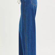 RISEN Full Size Mid Rise Wide Side Pintuck Jeans with Front Drawstring Plus Size-Jeans-Trendsi-[option4]-[option5]-[option6]-[option7]-[option8]-Shop-Boutique-Clothing-for-Women-Online