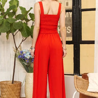 ADORA Full Size Smocking Top Wide Leg Jumpsuit-Jumpsuits & Rompers-Trendsi-[option4]-[option5]-[option6]-[option7]-[option8]-Shop-Boutique-Clothing-for-Women-Online