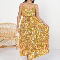 Plus Size Printed V-Neck Maxi Cami Dress-Dresses-Trendsi-[option4]-[option5]-[option6]-[option7]-[option8]-Shop-Boutique-Clothing-for-Women-Online