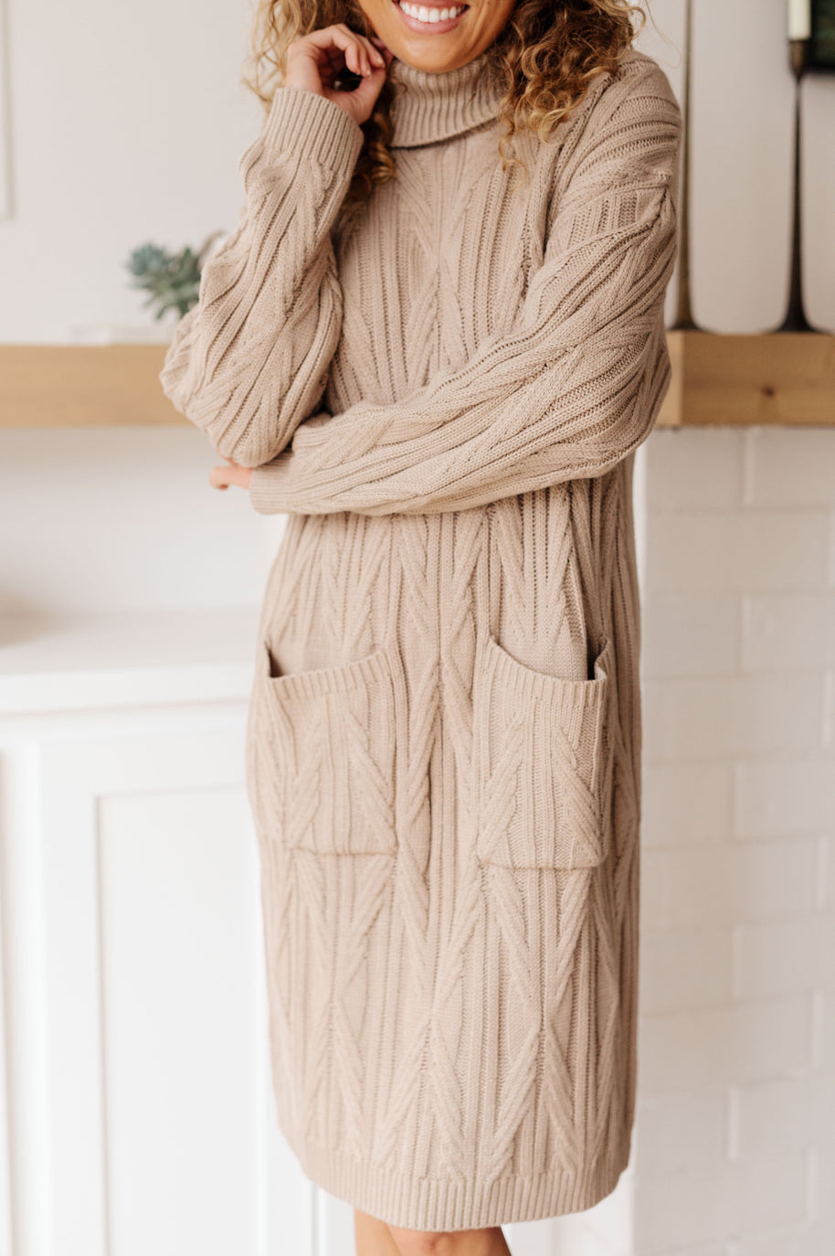Bundled Beauty Turtleneck Sweater Dress-Dresses-Ave Shops-[option4]-[option5]-[option6]-[option7]-[option8]-Shop-Boutique-Clothing-for-Women-Online