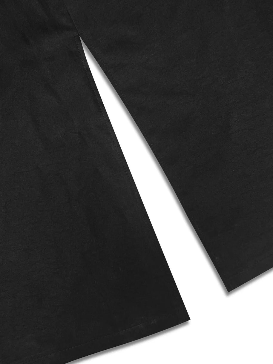 Lapel Collar Button-Front Longline Coat-Coats & Jackets-Trendsi-[option4]-[option5]-[option6]-[option7]-[option8]-Shop-Boutique-Clothing-for-Women-Online