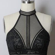 High Neck Mesh Choker Bralette-Leto Accessories-[option4]-[option5]-[option6]-[option7]-[option8]-Shop-Boutique-Clothing-for-Women-Online