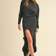 Mable Backless Asymmetric Ruffle Hem Dress-Dresses-Trendsi-[option4]-[option5]-[option6]-[option7]-[option8]-Shop-Boutique-Clothing-for-Women-Online