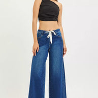 RISEN Full Size Mid Rise Wide Side Pintuck Jeans with Front Drawstring Plus Size-Jeans-Trendsi-[option4]-[option5]-[option6]-[option7]-[option8]-Shop-Boutique-Clothing-for-Women-Online