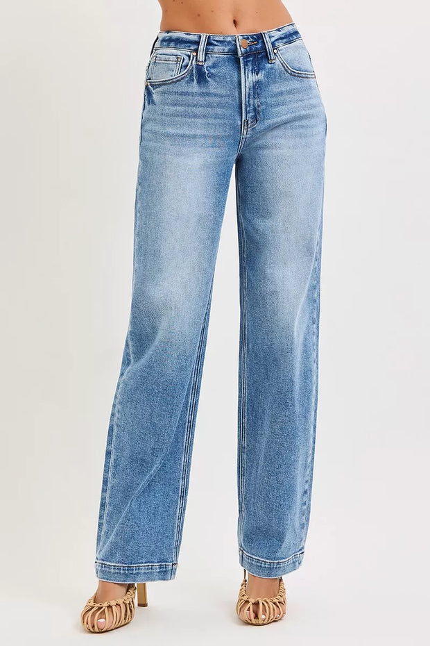 RISEN High Rise Wide Baggy Jeans-Jeans-Trendsi-[option4]-[option5]-[option6]-[option7]-[option8]-Shop-Boutique-Clothing-for-Women-Online