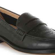 Clotilda Perforated Low Heel Loafers-Rag Company-[option4]-[option5]-[option6]-[option7]-[option8]-Shop-Boutique-Clothing-for-Women-Online