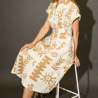 Umgee Full Size Abstract Print Elastic Waist Midi Dress Plus Size-Dresses-Trendsi-[option4]-[option5]-[option6]-[option7]-[option8]-Shop-Boutique-Clothing-for-Women-Online