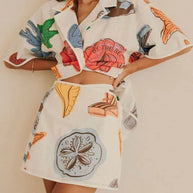 Button Up Short Sleeve Shirt and Shorts Set-Sets-Trendsi-[option4]-[option5]-[option6]-[option7]-[option8]-Shop-Boutique-Clothing-for-Women-Online