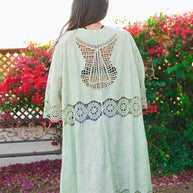 Crochet Open Patch Longline Kimono-Leto Accessories-[option4]-[option5]-[option6]-[option7]-[option8]-Shop-Boutique-Clothing-for-Women-Online