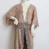 Crochet Open Patch Longline Kimono-Leto Accessories-[option4]-[option5]-[option6]-[option7]-[option8]-Shop-Boutique-Clothing-for-Women-Online