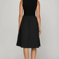 She + Sky Full Size Sleeveless Poplin Woven Midi Dress with Pockets-Dresses-Trendsi-[option4]-[option5]-[option6]-[option7]-[option8]-Shop-Boutique-Clothing-for-Women-Online