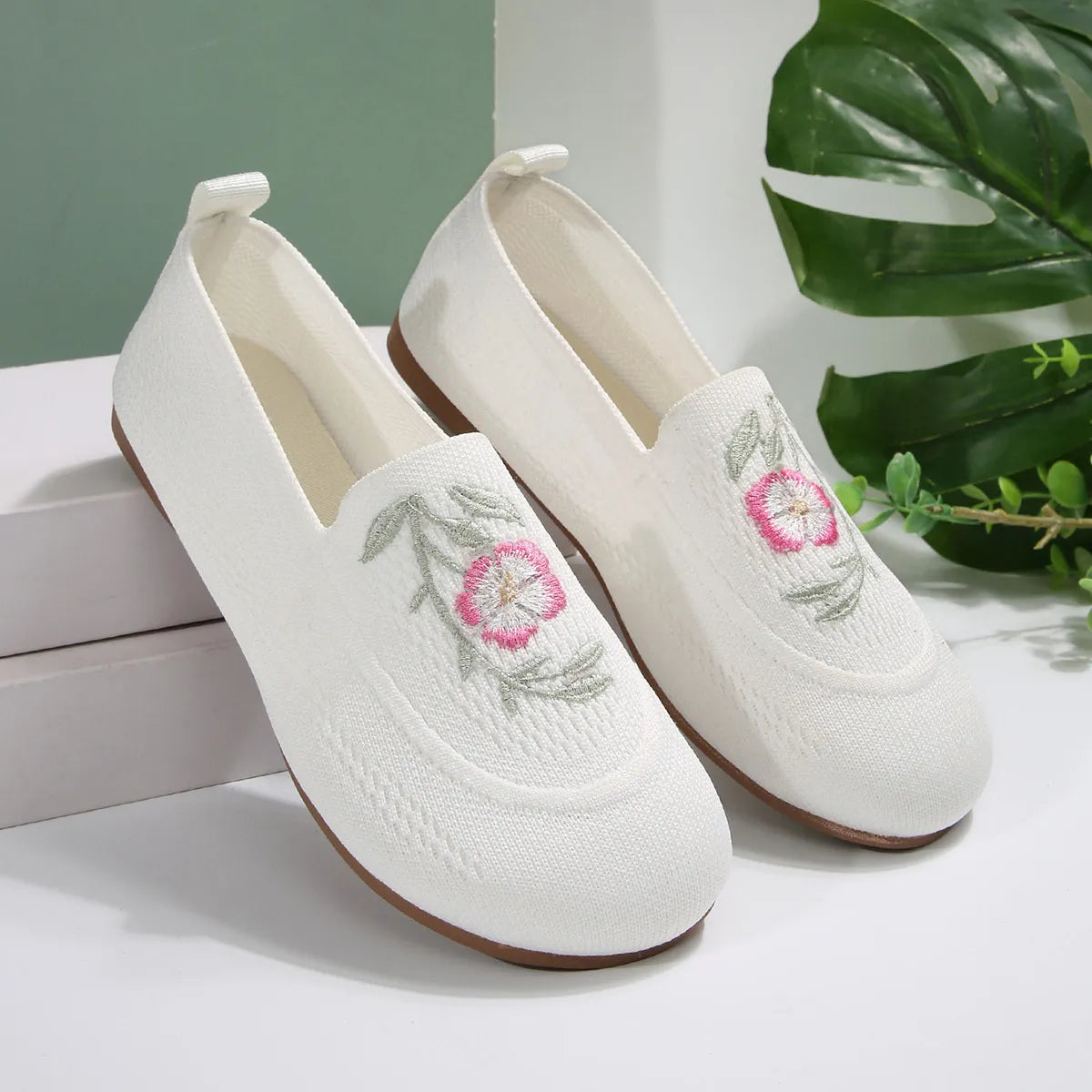 Embroidered Mesh Slip-Ons-135 Flats-Trendsi-[option4]-[option5]-[option6]-[option7]-[option8]-Shop-Boutique-Clothing-for-Women-Online