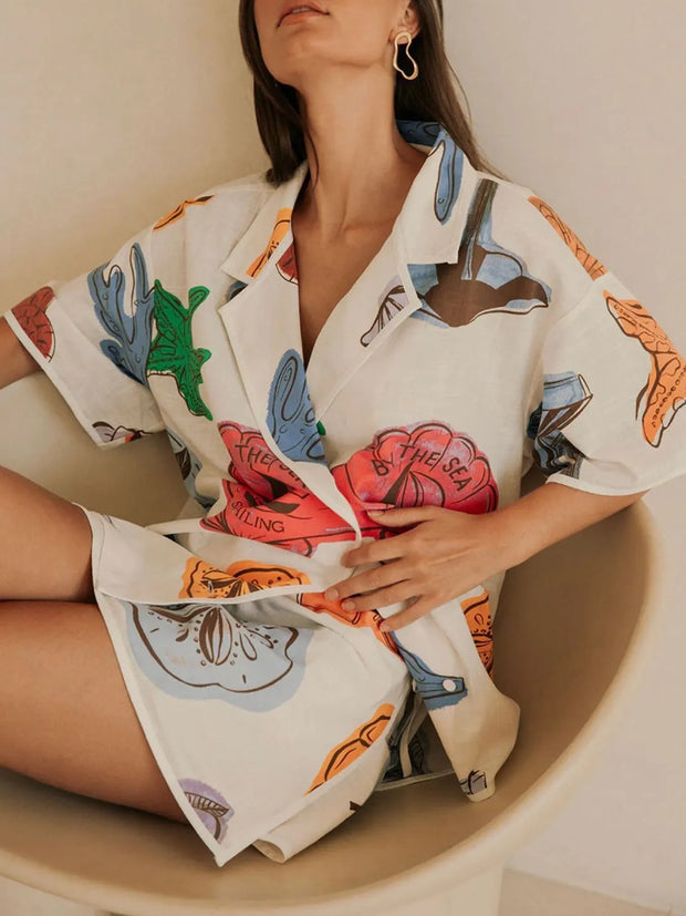 Button Up Short Sleeve Shirt and Shorts Set-Sets-Trendsi-[option4]-[option5]-[option6]-[option7]-[option8]-Shop-Boutique-Clothing-for-Women-Online