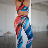 High Rise Watercolor Activewear Leggings-Yelete-[option4]-[option5]-[option6]-[option7]-[option8]-Shop-Boutique-Clothing-for-Women-Online