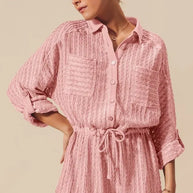 SO ME Textured Knit Button Front Romper-Jumpsuits & Rompers-Trendsi-[option4]-[option5]-[option6]-[option7]-[option8]-Shop-Boutique-Clothing-for-Women-Online