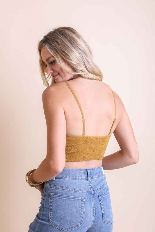 Seamless Padded Textured Brami-Leto Accessories-[option4]-[option5]-[option6]-[option7]-[option8]-Shop-Boutique-Clothing-for-Women-Online