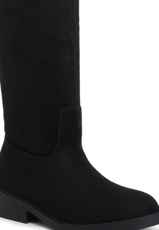 Chiru Round Toe Microfiber Calf Boots-Rag Company-[option4]-[option5]-[option6]-[option7]-[option8]-Shop-Boutique-Clothing-for-Women-Online