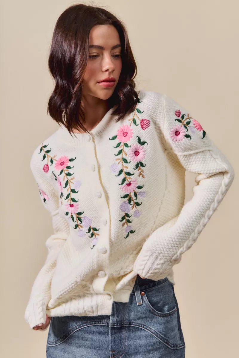 SO ME Floral Embroidered Coquette Sweater Cardigan-Cardigan-Trendsi-[option4]-[option5]-[option6]-[option7]-[option8]-Shop-Boutique-Clothing-for-Women-Online