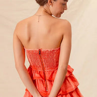 SO ME Strapless Ruffle Layered Game Day Cheer Up Dress-Dresses-Trendsi-[option4]-[option5]-[option6]-[option7]-[option8]-Shop-Boutique-Clothing-for-Women-Online