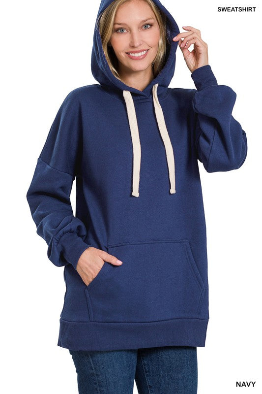 Zenana Oversized Hoodie Longline Sweatshirt-ZENANA-NAVY-S-[option4]-[option5]-[option6]-[option7]-[option8]-Shop-Boutique-Clothing-for-Women-Online