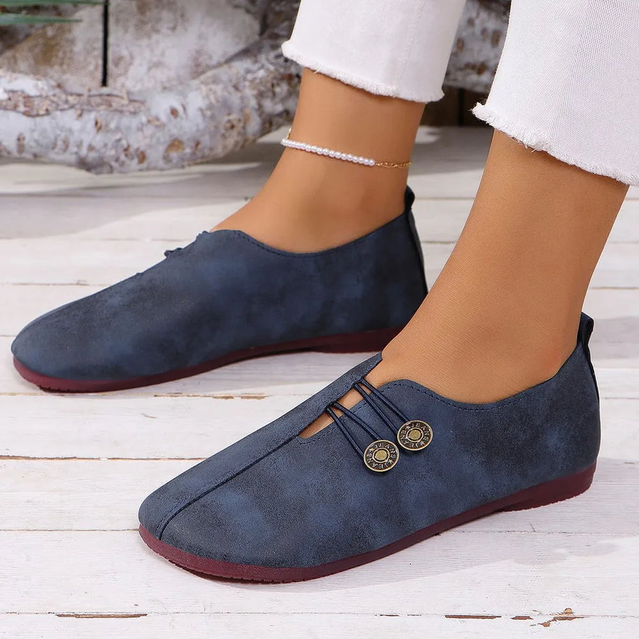 Round Toe Flat Slip-Ons-135 Flats-Trendsi-Dark Navy-36(US5)-[option4]-[option5]-[option6]-[option7]-[option8]-Shop-Boutique-Clothing-for-Women-Online