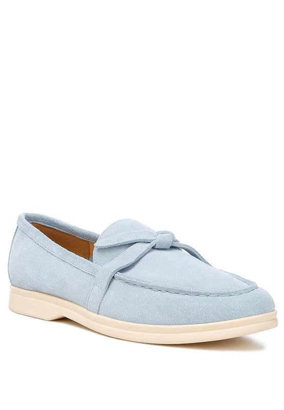Nautica Genuine Suede Knot Detailed Loafers-Rag Company-[option4]-[option5]-[option6]-[option7]-[option8]-Shop-Boutique-Clothing-for-Women-Online
