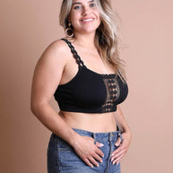 Boho Eye Lace Applique Bralette Plus Size-Leto Accessories-Black-1X/2X-[option4]-[option5]-[option6]-[option7]-[option8]-Shop-Boutique-Clothing-for-Women-Online