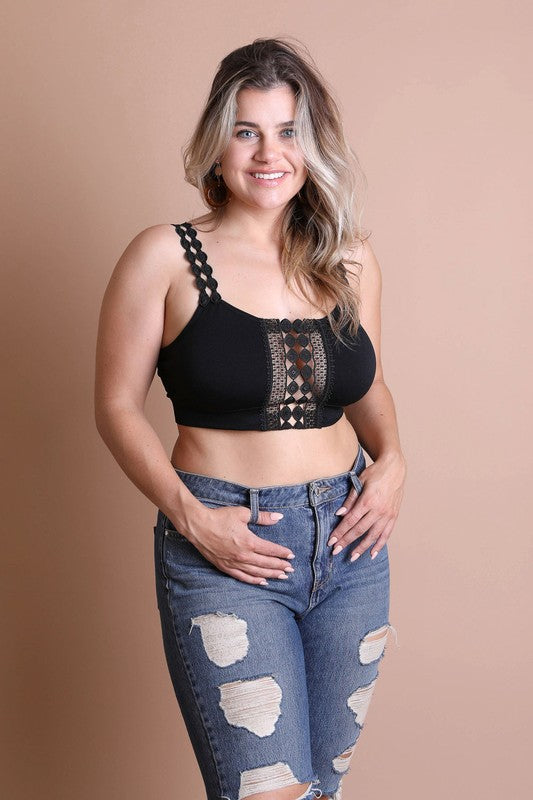 Boho Eye Lace Applique Bralette Plus Size-Leto Accessories-[option4]-[option5]-[option6]-[option7]-[option8]-Shop-Boutique-Clothing-for-Women-Online