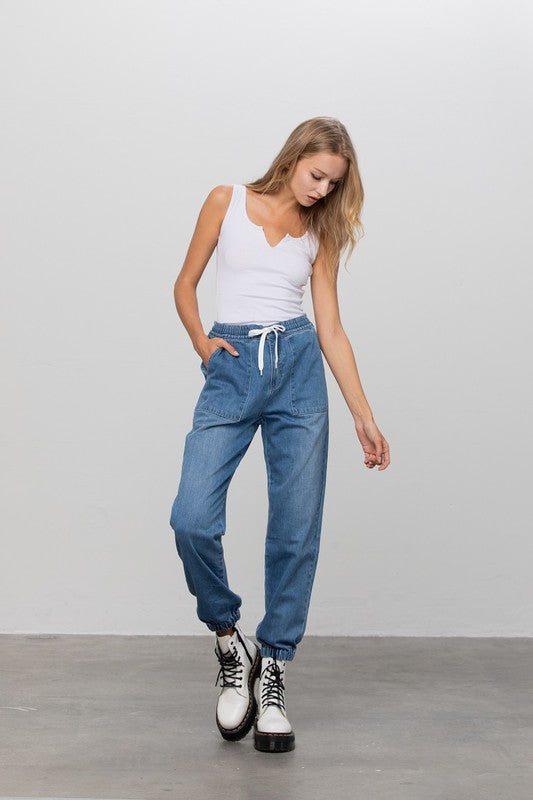 EASY PREMIUM JOGGER PANT-Denim Lab USA-[option4]-[option5]-[option6]-[option7]-[option8]-Shop-Boutique-Clothing-for-Women-Online