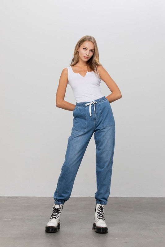 EASY PREMIUM JOGGER PANT-Denim Lab USA-[option4]-[option5]-[option6]-[option7]-[option8]-Shop-Boutique-Clothing-for-Women-Online