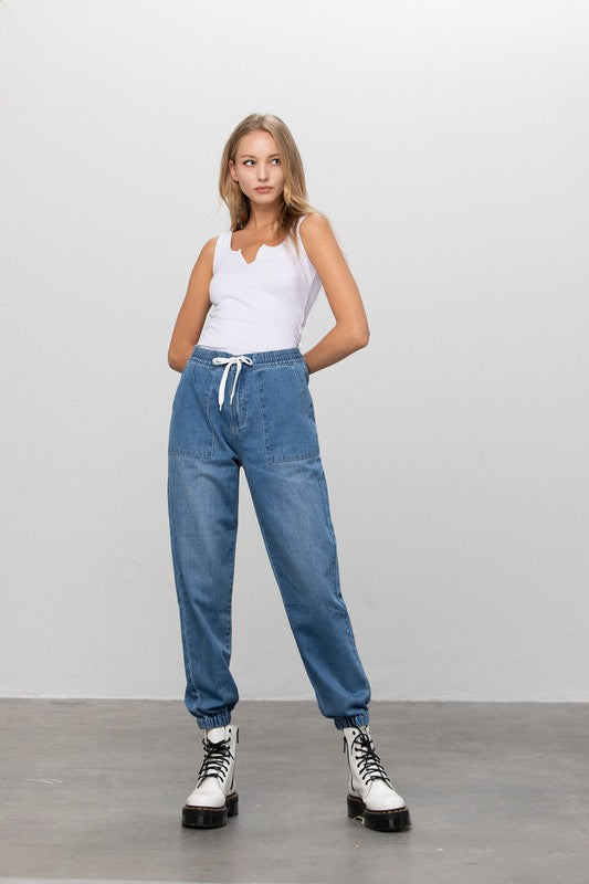 EASY PREMIUM JOGGER PANT-Denim Lab USA-[option4]-[option5]-[option6]-[option7]-[option8]-Shop-Boutique-Clothing-for-Women-Online