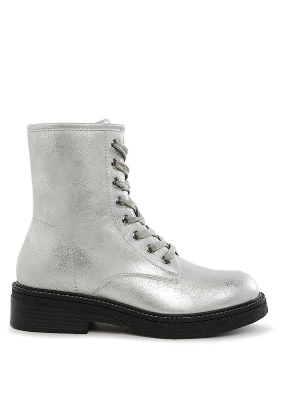 Clover Faux Leather Lace Up Boots-Rag Company-[option4]-[option5]-[option6]-[option7]-[option8]-Shop-Boutique-Clothing-for-Women-Online