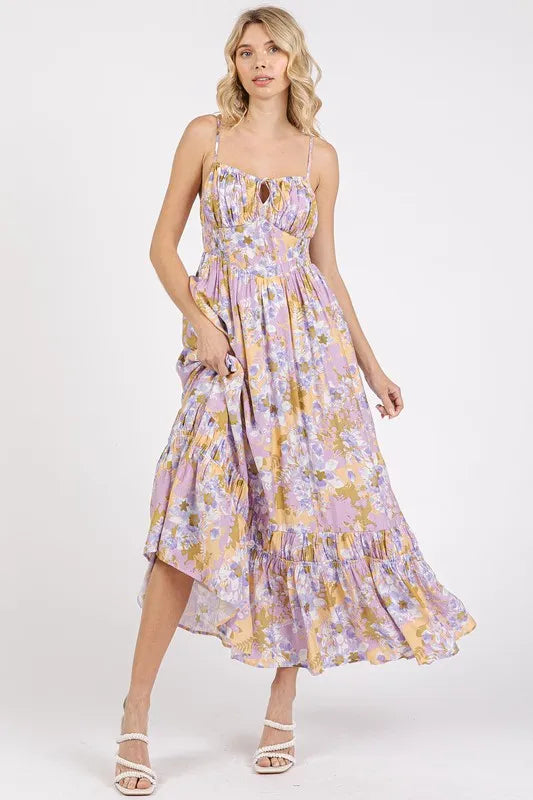 Mittoshop Floral Smocked Back Ruffled Hem Maxi Cami Dress-Dresses-Trendsi-[option4]-[option5]-[option6]-[option7]-[option8]-Shop-Boutique-Clothing-for-Women-Online