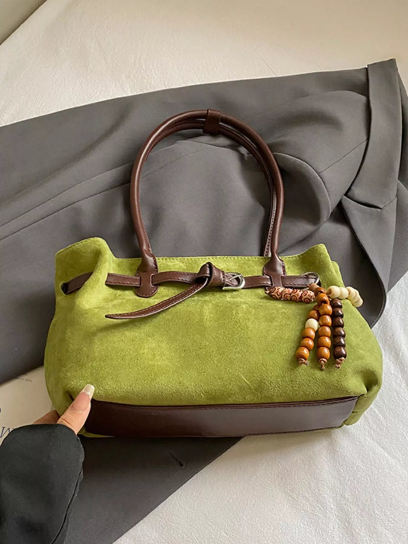 Vintage Suede Tote Bag-hand bag-Trendsi-[option4]-[option5]-[option6]-[option7]-[option8]-Shop-Boutique-Clothing-for-Women-Online