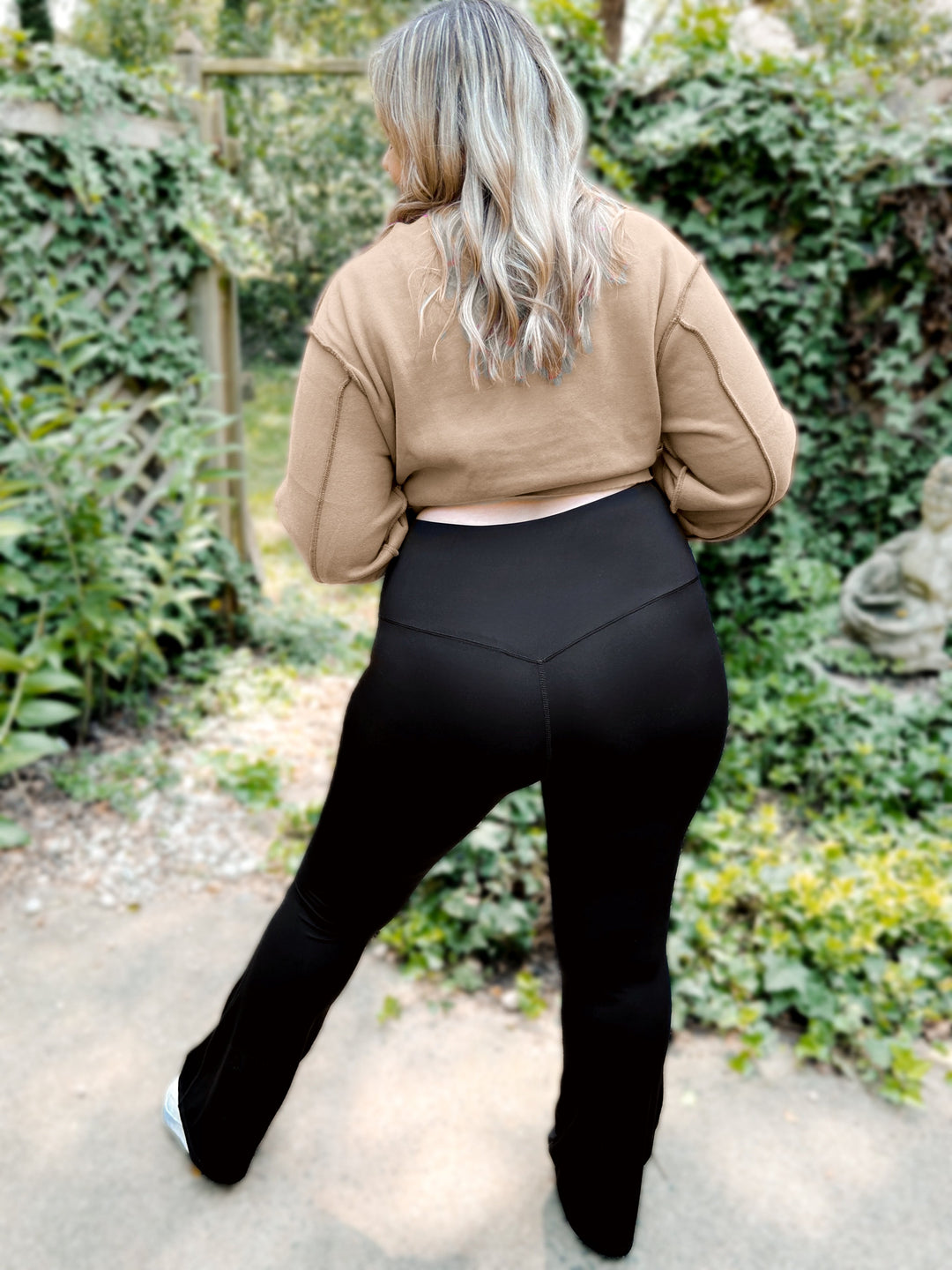 Fallon Flare Bottom Suck & Tuck Leggings-leggings-WLM Wholesale-[option4]-[option5]-[option6]-[option7]-[option8]-Shop-Boutique-Clothing-for-Women-Online