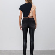 High Rise Leather Denim Skinny Pants-Denim Lab USA-[option4]-[option5]-[option6]-[option7]-[option8]-Shop-Boutique-Clothing-for-Women-Online