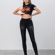 High Rise Leather Denim Skinny Pants-Denim Lab USA-[option4]-[option5]-[option6]-[option7]-[option8]-Shop-Boutique-Clothing-for-Women-Online