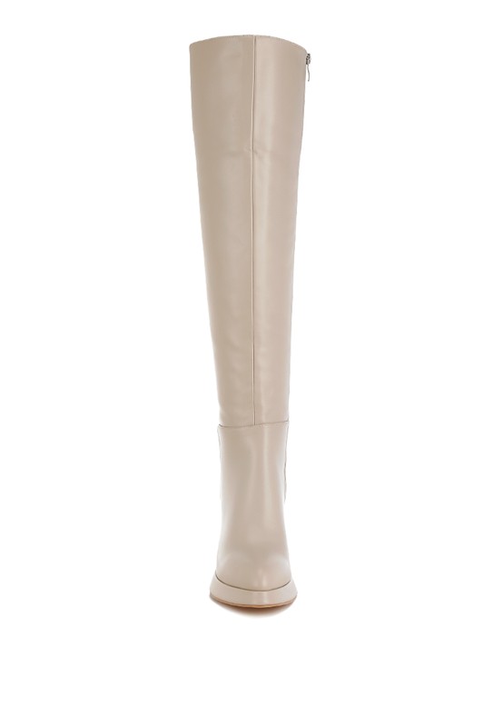 Nenana Faux Leather Knee-High Boots-Rag Company-[option4]-[option5]-[option6]-[option7]-[option8]-Shop-Boutique-Clothing-for-Women-Online