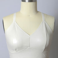 Faux Leather Longline Bralette Plus Size-Leto Accessories-[option4]-[option5]-[option6]-[option7]-[option8]-Shop-Boutique-Clothing-for-Women-Online