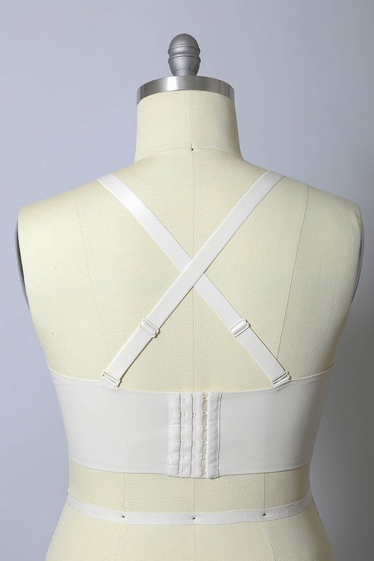 Faux Leather Longline Bralette Plus Size-Leto Accessories-[option4]-[option5]-[option6]-[option7]-[option8]-Shop-Boutique-Clothing-for-Women-Online