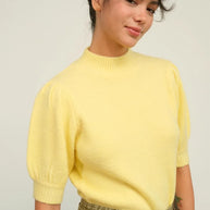 HYFVE Mock Neck Puff Sleeve Sweater-Sweater-Trendsi-[option4]-[option5]-[option6]-[option7]-[option8]-Shop-Boutique-Clothing-for-Women-Online