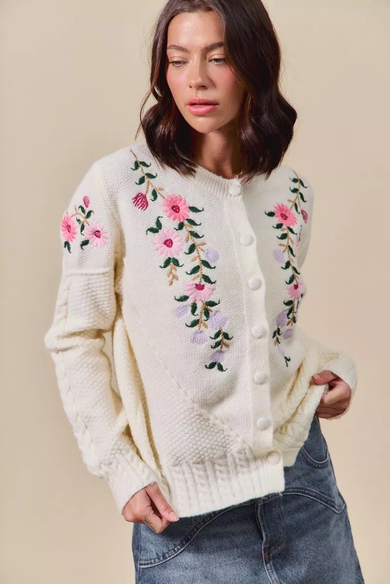 SO ME Floral Embroidered Coquette Sweater Cardigan-Cardigan-Trendsi-[option4]-[option5]-[option6]-[option7]-[option8]-Shop-Boutique-Clothing-for-Women-Online