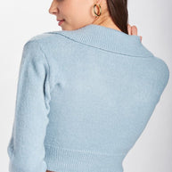 WIDE COLLAR CROPPED CARDIGAN-Emory Park-[option4]-[option5]-[option6]-[option7]-[option8]-Shop-Boutique-Clothing-for-Women-Online